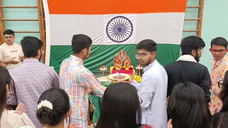 Indian National Union celebrated the first day of Navaratri
