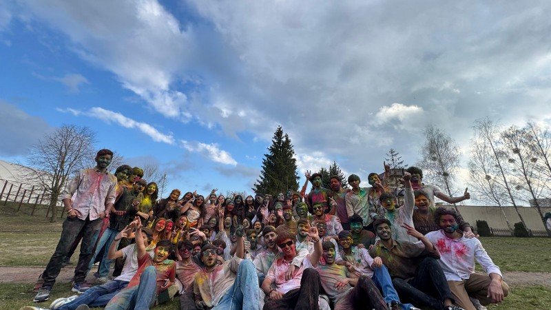 Indian Students Celebrated Holi
