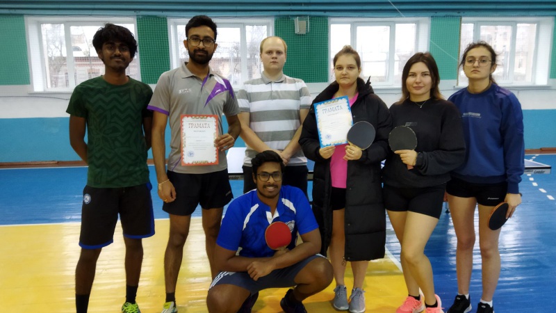 2022 год - сборные команды по настольному теннису (1 место -мужчины, 2 место - женщины)