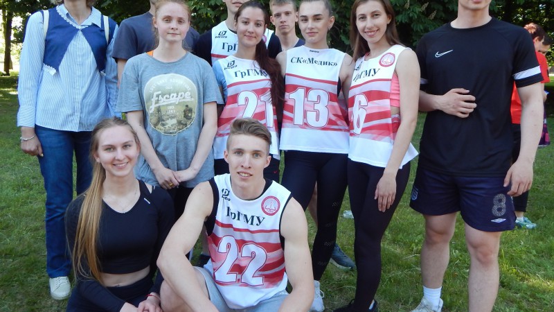 Команда №1 Лечебного факультета - победитель легкоатлетической эстафеты