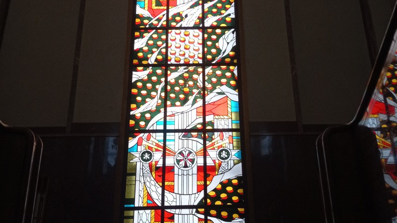 Витраж в библиотеке им. Карского