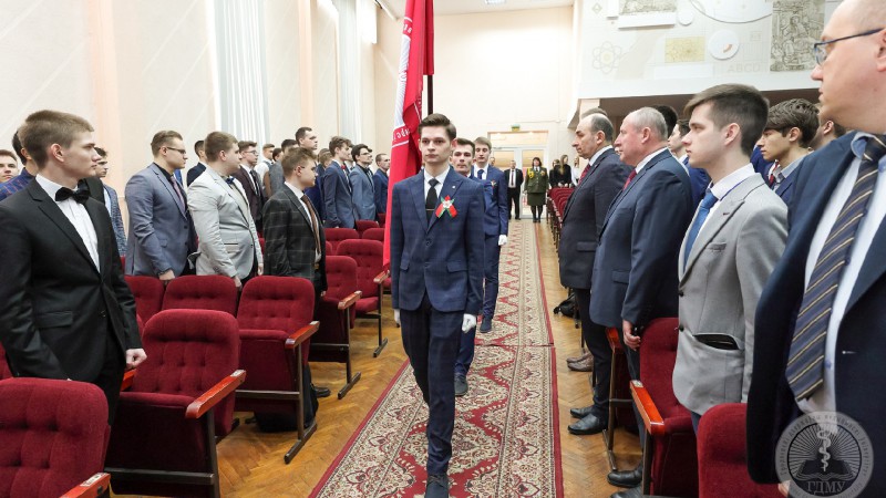 В ГрГМУ прошло торжественное собрание, посвященное Дню защитников Отечества и Вооруженных Сил Республики Беларусь