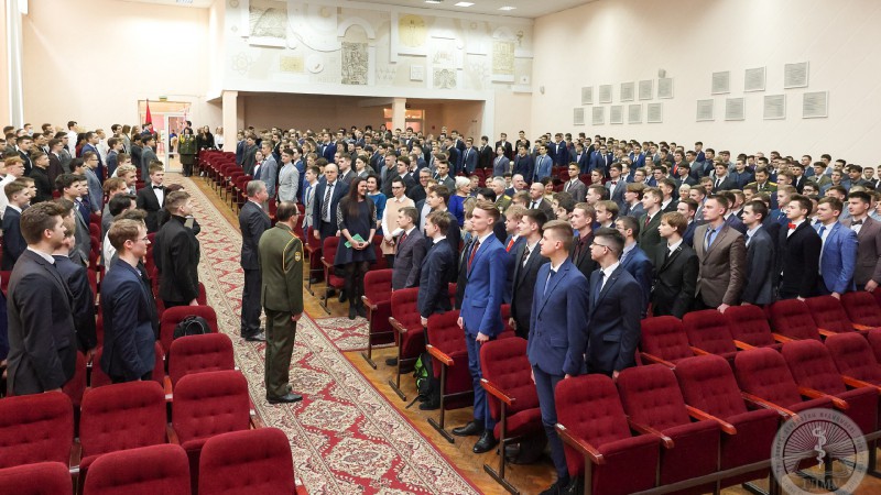 В ГрГМУ прошло торжественное собрание, посвященное Дню защитников Отечества и Вооруженных Сил Республики Беларусь