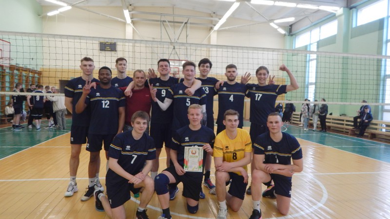 Команда ГрГМУ - победитель первенства по волейболу среди вузов Гродно