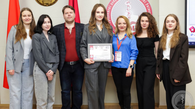 Выступление кафедральной команды на республиканской олимпиаде "Первая помощь"