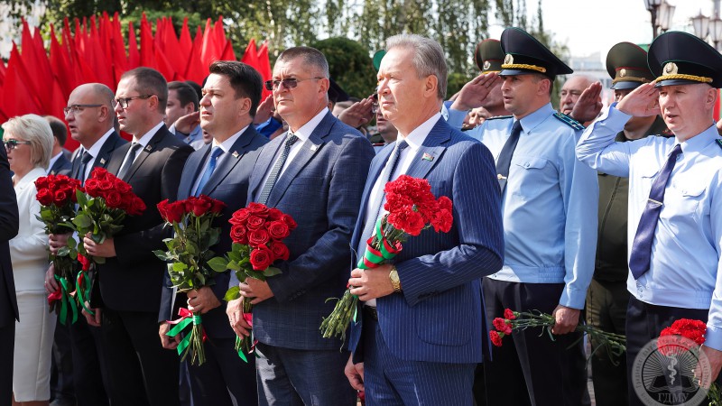 Руководство ГрГМУ приняло участие в мероприятиях, посвященных празднованию Дня города Гродно