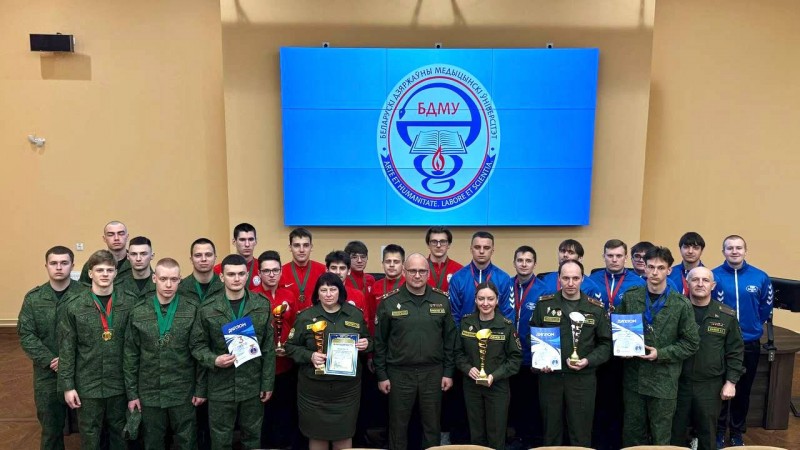 Победа ГрГМУ на республиканской олимпиаде по военной медицине «Полевая выучка»