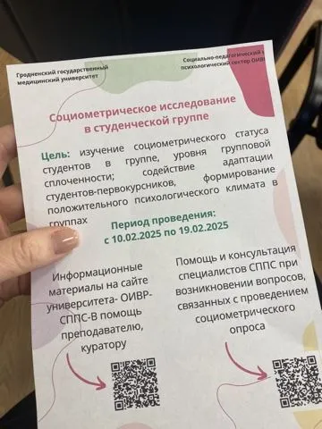 Участие в семинаре кураторов «Социометрическое исследование в студенческой группе»