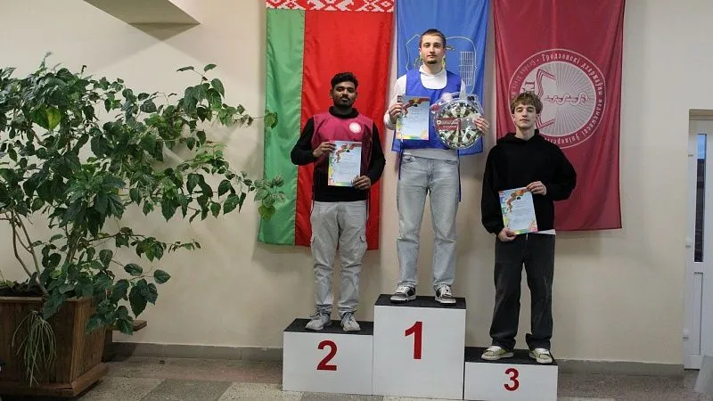 Победитель и призёры личного первенства по Дартсу среди юношей