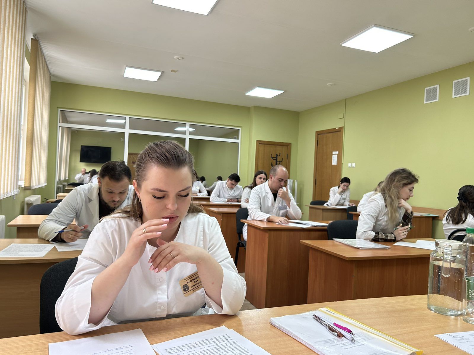 Квалификационный экзамен у врачей-интернов