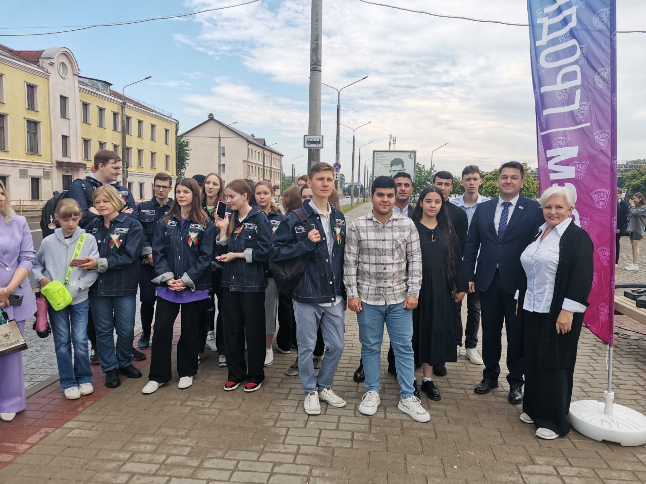 Открытие остановки, посвященной студотрядовскому движению