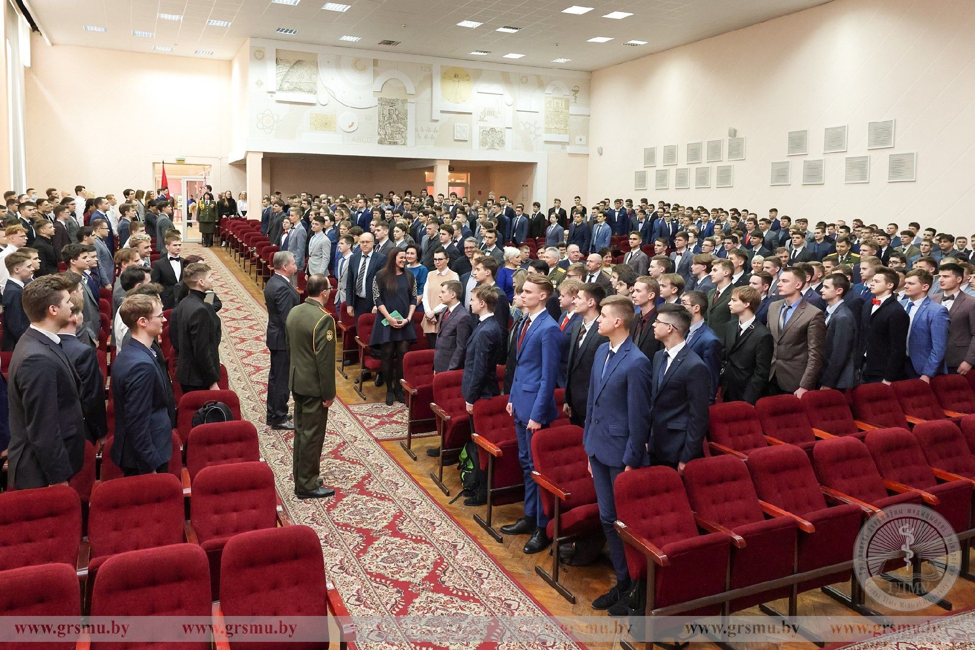 В ГрГМУ прошло торжественное собрание, посвященное Дню защитников Отечества и Вооруженных Сил Республики Беларусь