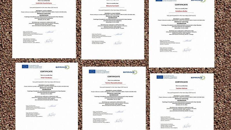 Training of Academic and Administrative Personnel in Peer Review and International Accreditation