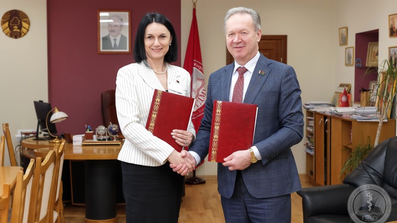 ГрГМУ подписал договор о сотрудничестве с гимназией №6 имени Ф. Э. Дзержинского г. Гродно