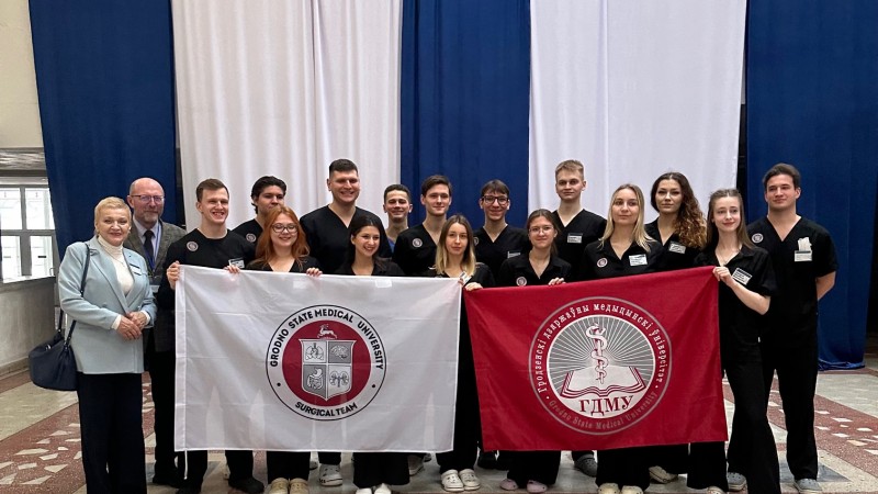 Команда ГрГМУ заняла 2 место в республиканской олимпиаде по топографической анатомии и оперативной хирургии