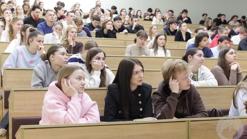 В ГрГМУ прошла лекция приглашенного профессора Виталия Витальевича Голдобина