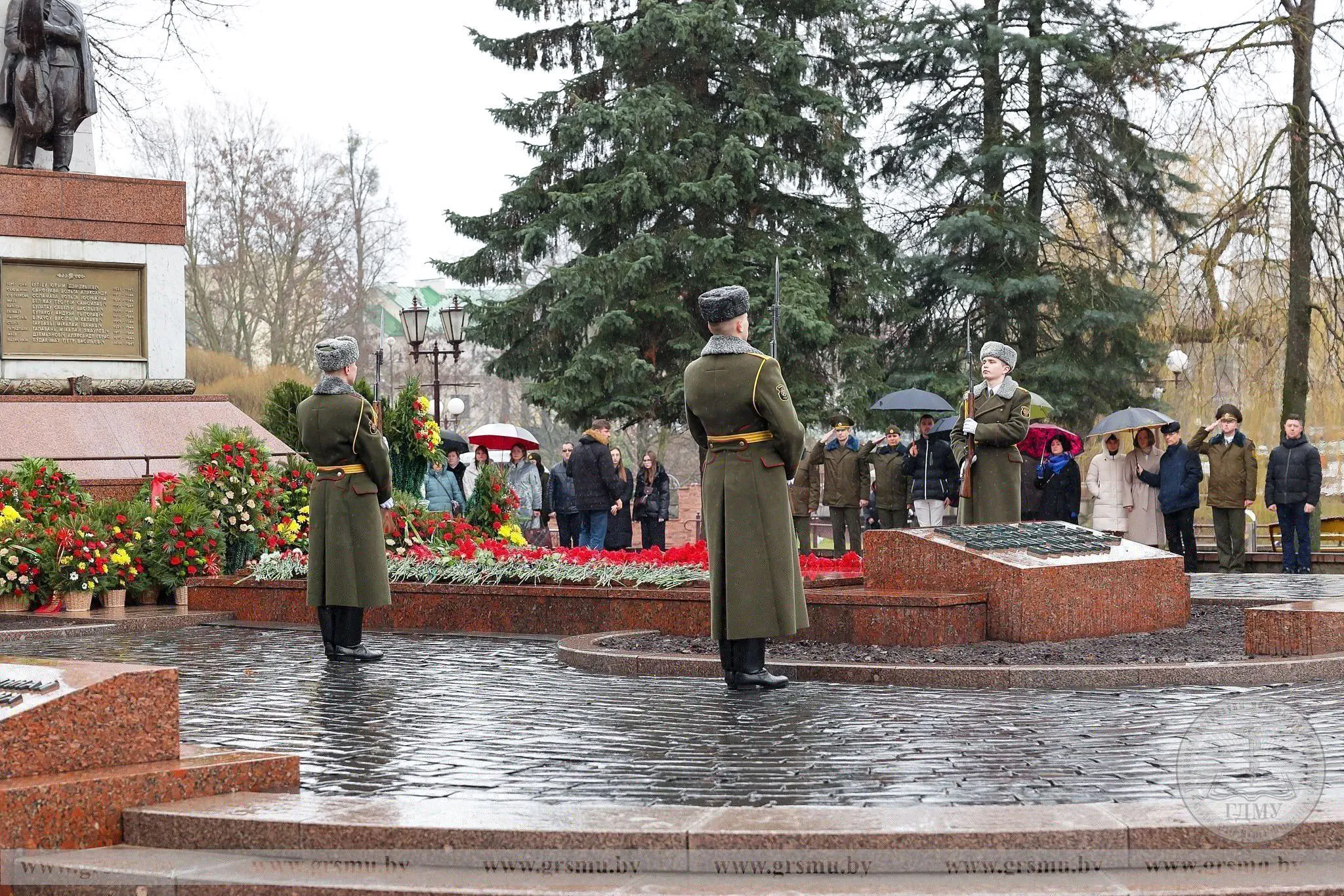 Гродненский медуниверситет принял участие в торжественных мероприятиях, посвященных Дню защитников Отечества и Вооруженных Сил Республики Беларусь