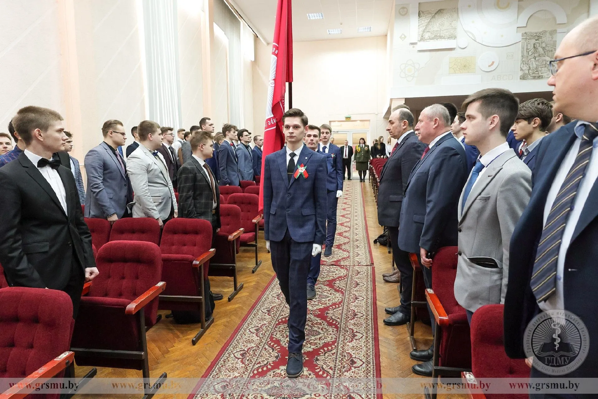 В ГрГМУ прошло торжественное собрание, посвященное Дню защитников Отечества и Вооруженных Сил Республики Беларусь
