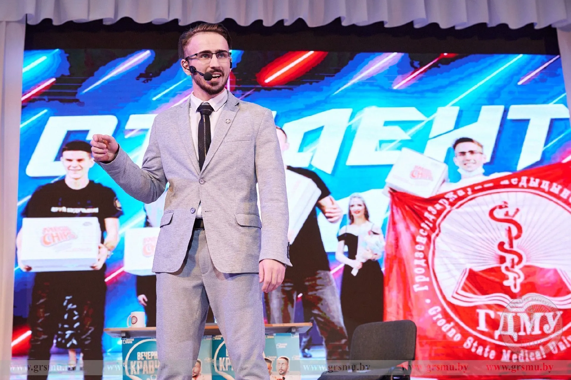 Вперед за победой! Александр Кравчук представит ГрГМУ в финале республиканского конкурса «Студент года»