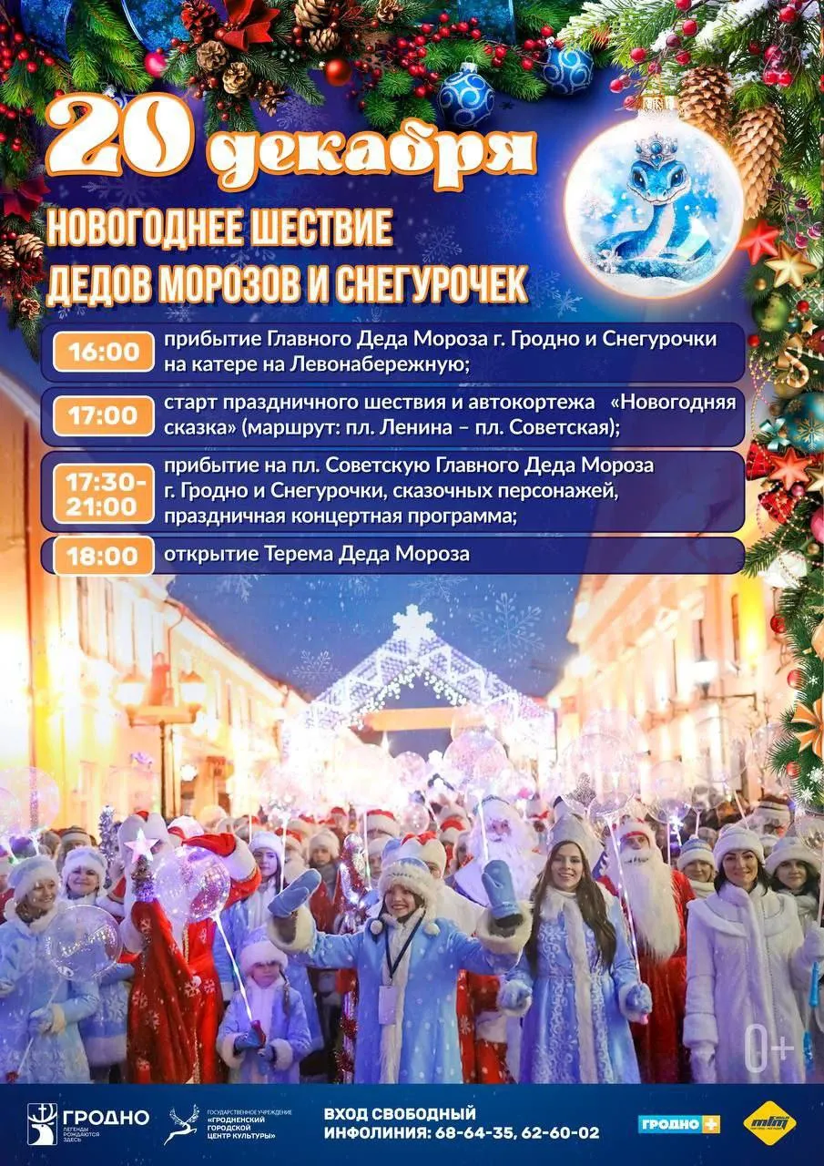 Уже завтра пройдёт грандиозное шествие Дедов Морозов и Снегурочек