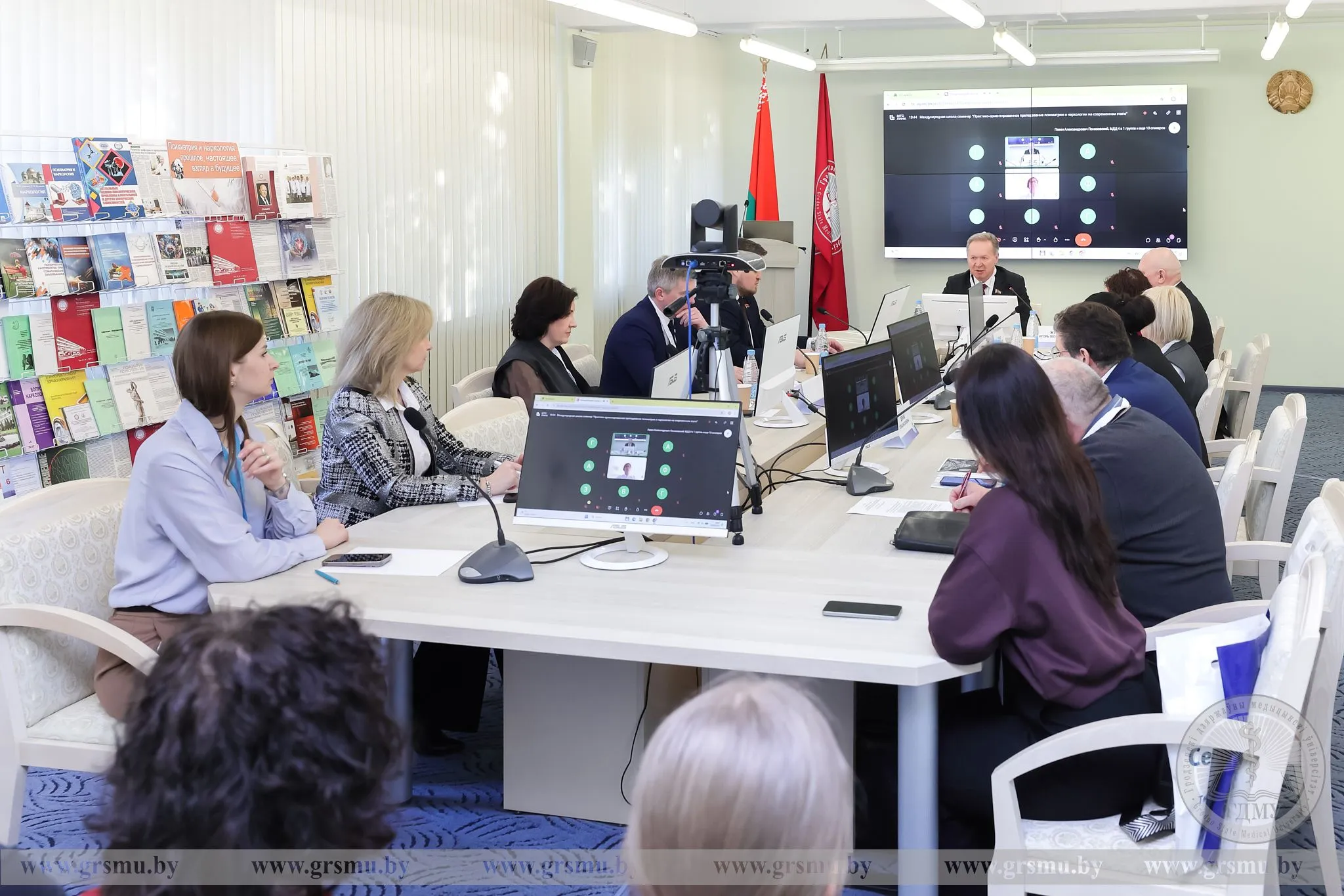 Международная школа-семинар «Практико-ориентированное преподавание психиатрии и наркологии на современном этапе» проходит в ГрГМУ