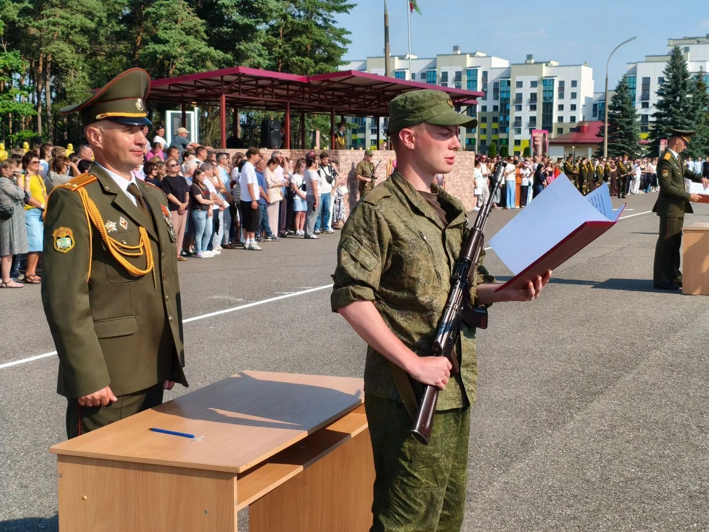 Студенты ГрГМУ приняли военную присягу