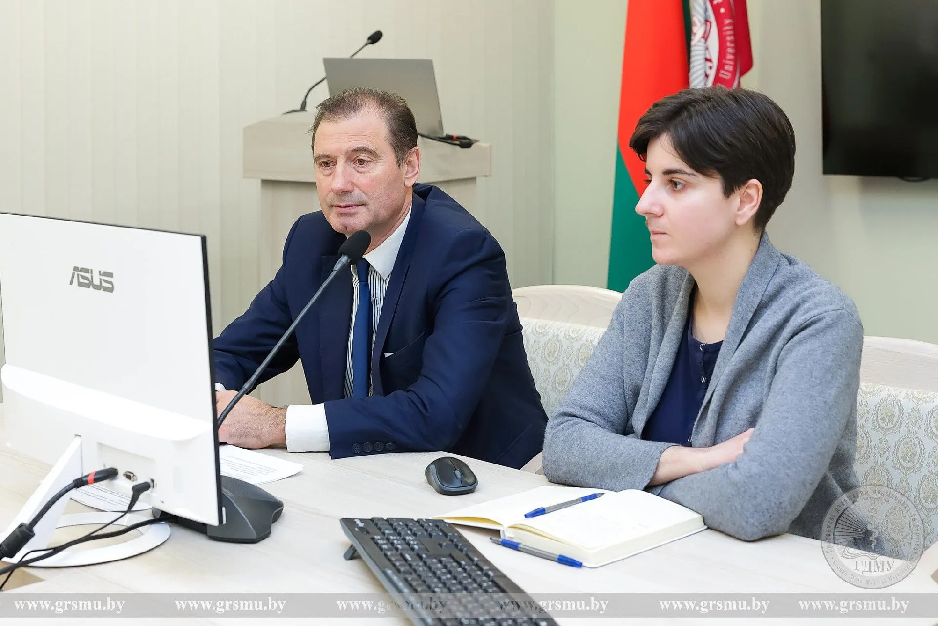 ГрГМУ принял участие в онлайн-конференции в сфере образования между высшими учебными заведениями Гродненской области и провинции Ганьсу