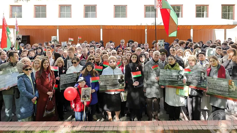 Память! Гордость! Единство! Гродненский медуниверситет присоединился к празднованию Дня Победы